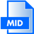 MID File Extension Icon 48x48 png